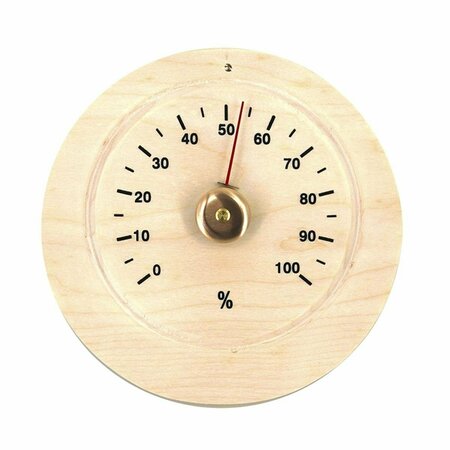 ALEKO 6 x 6 x 1 in. Sauna Accessory Handcrafted Analog Clock in Pine Wood WJ01-UNB